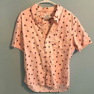 Short sleeve button down pina colada shirt
